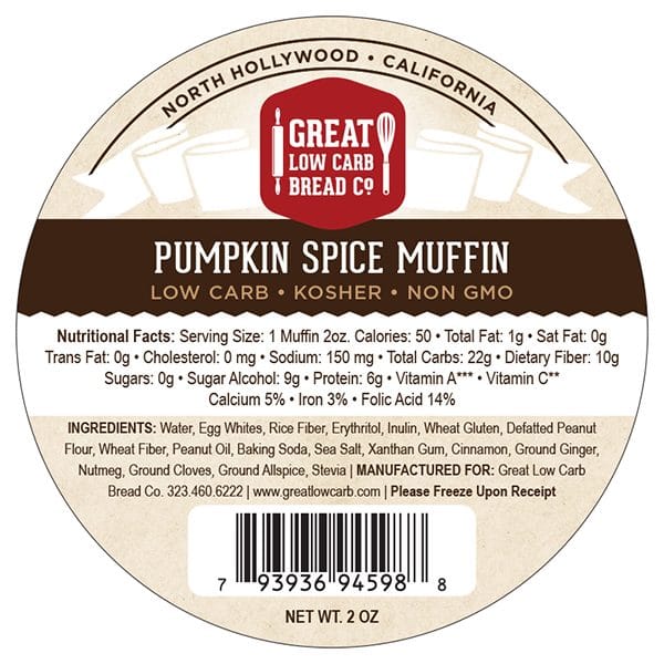 LCF 139 WO18732 Pumpkin Spice Muffin 2oz