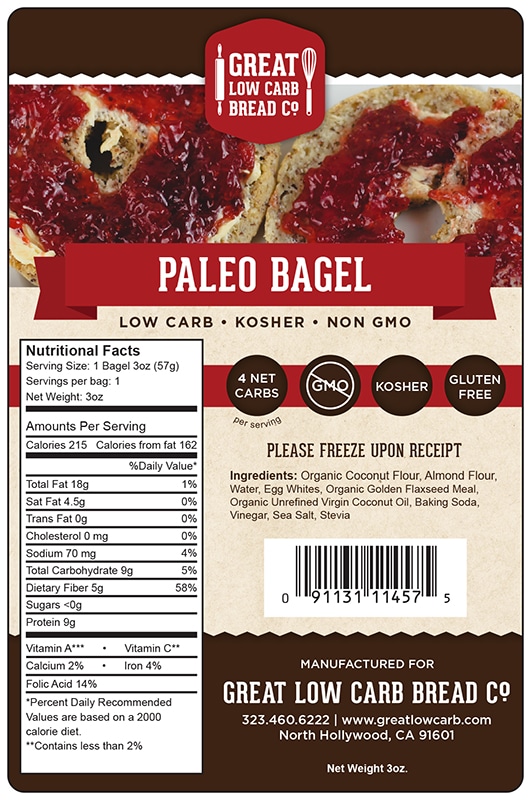 LCF 155 WO18932 Paleo Bagel 3oz