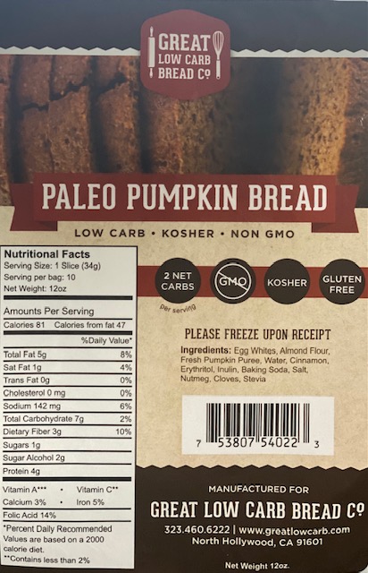 PaleoPumpkinSpiceBreadlabel