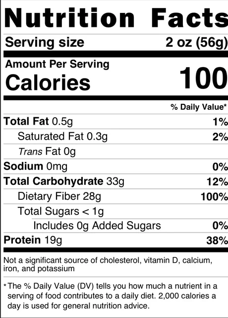 Nutrition facts