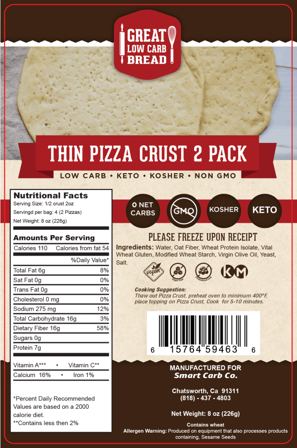 Copy of THIN PIZZA CRUST 2 PACK