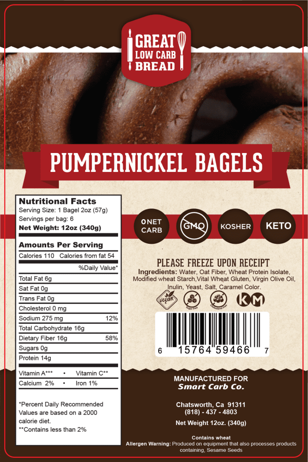 PUMPERNICKEL BAGELS